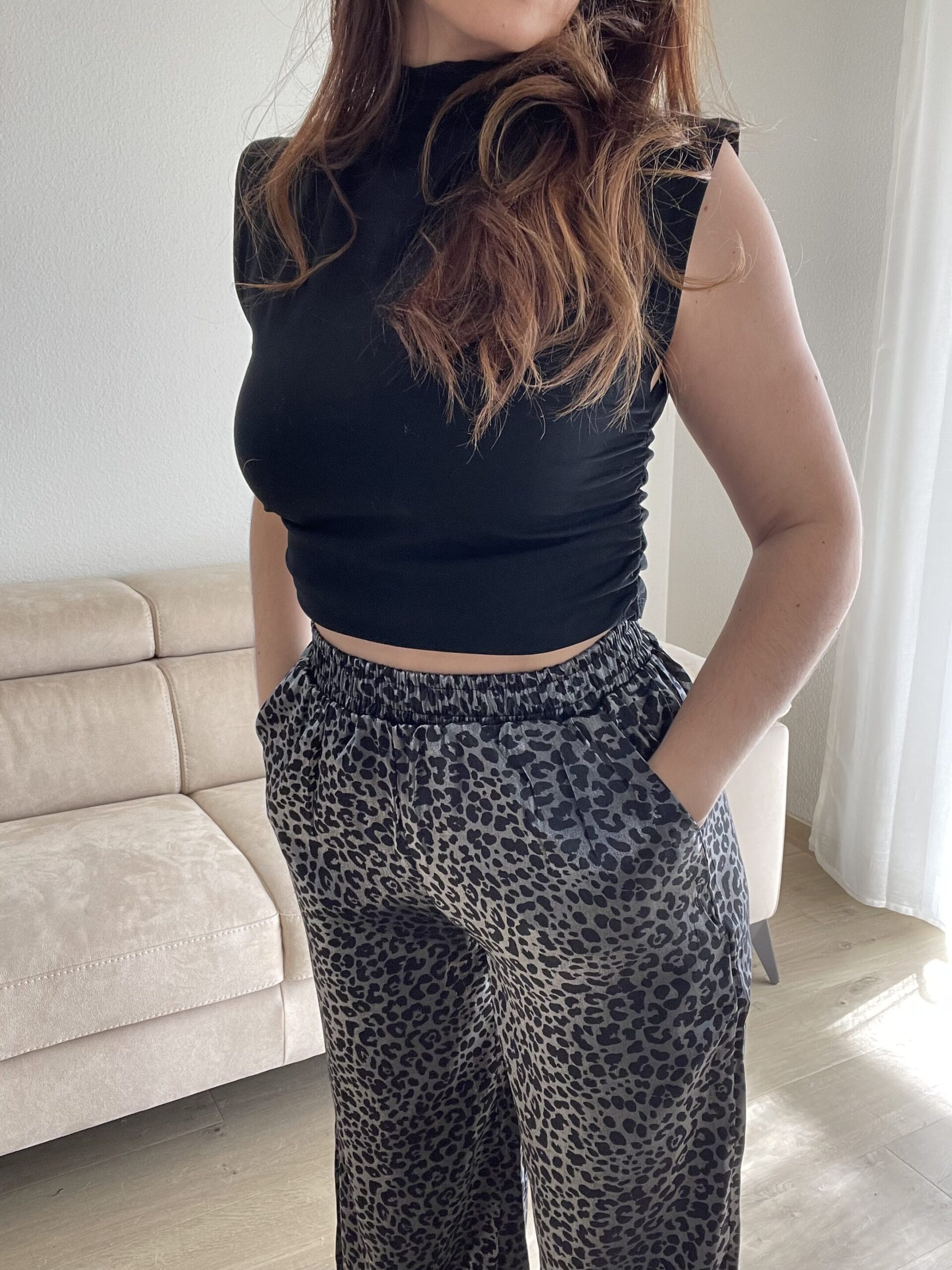 Pantalon fluide léopard SOLENE