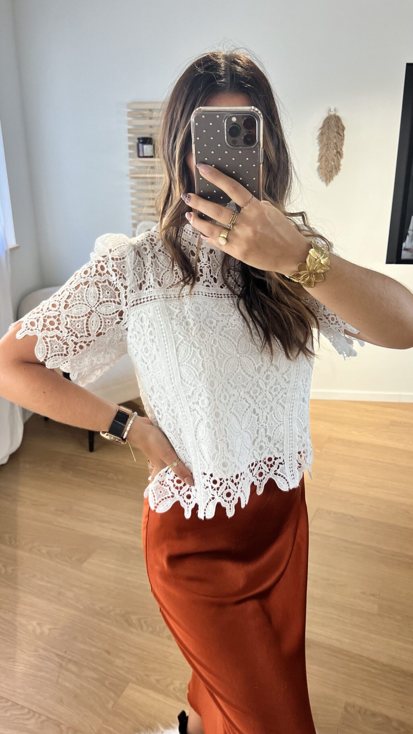 Top en dentelle LEONIE